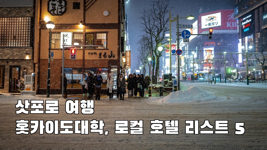 감성적인 삿포로여행 홋카이도대학 소개자료