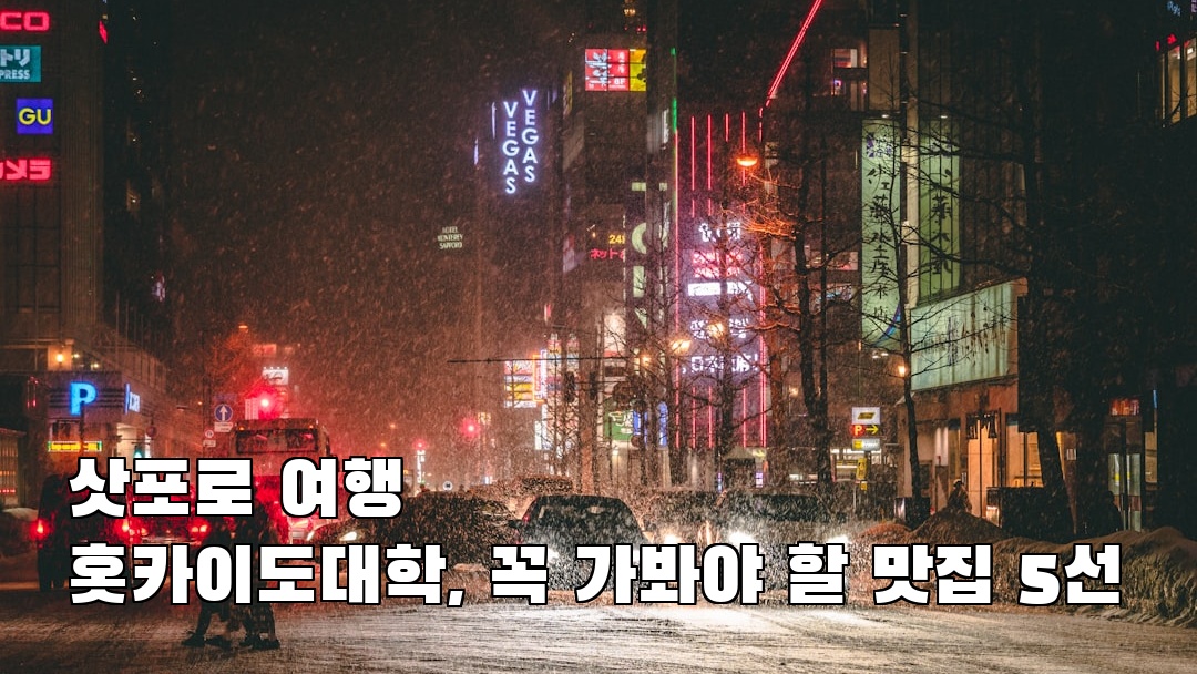 홋카이도대학 가볼만한곳