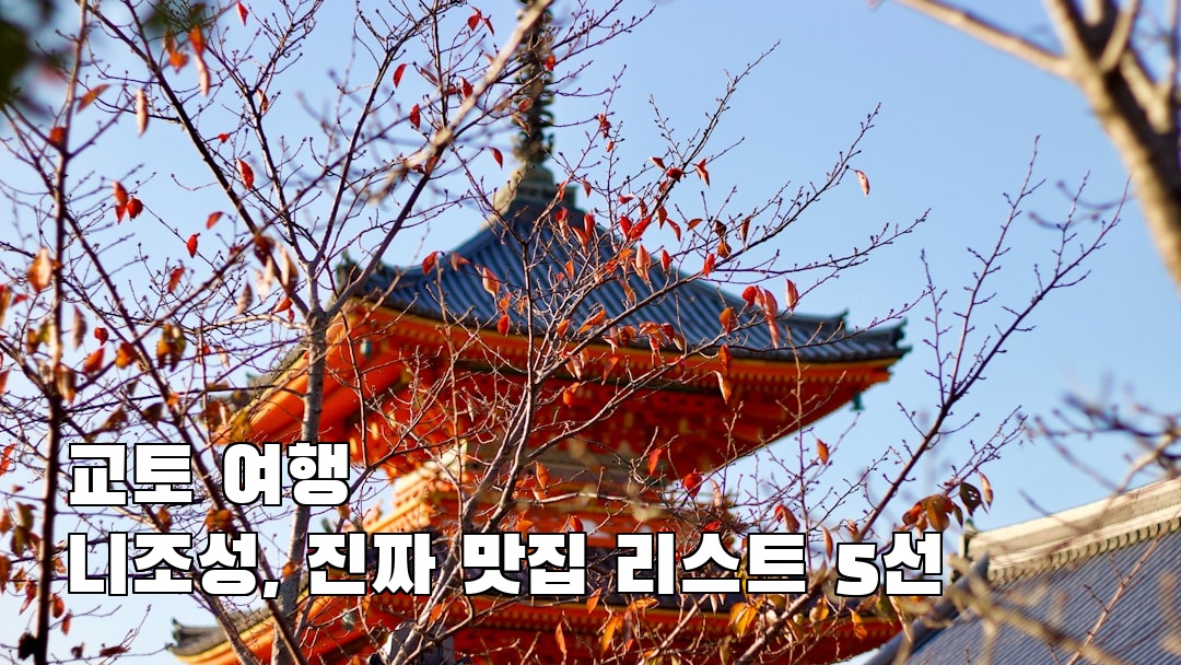 교토여행 니조성 친구랑여행
