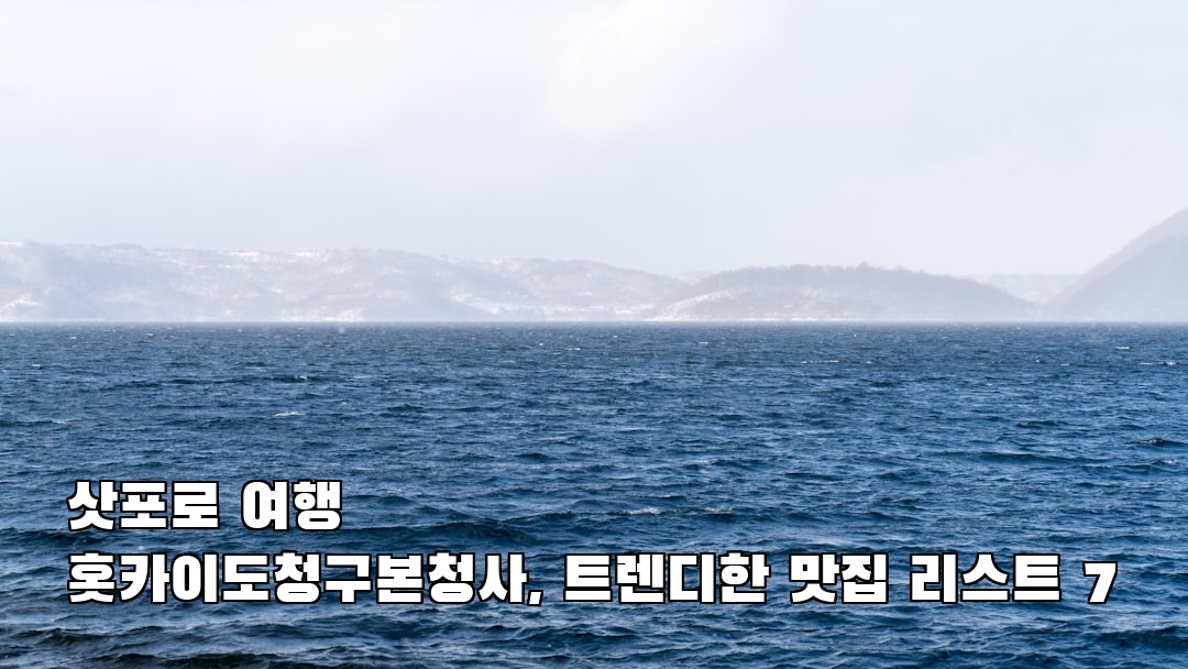 현지 느낌의 홋카이도청구본청사 친구랑여행