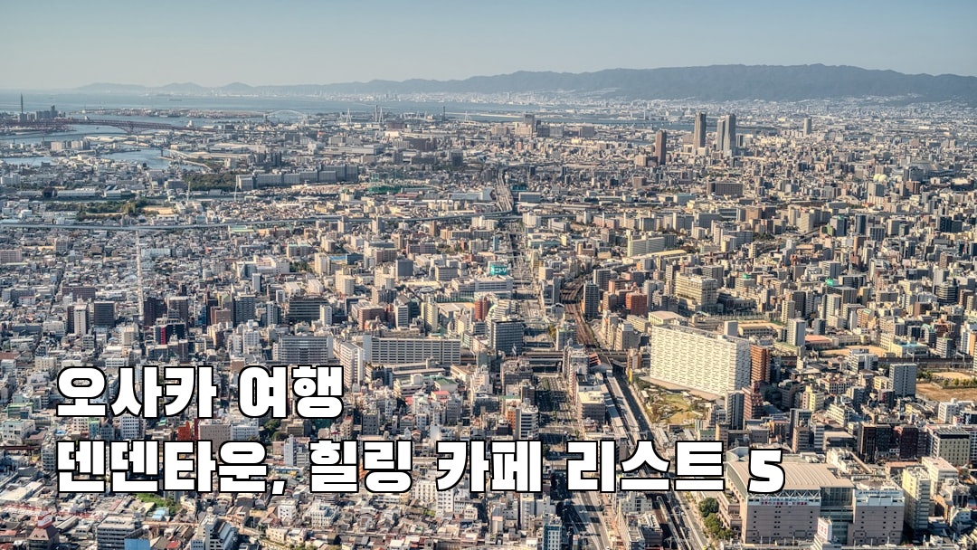 현지 느낌의 오사카여행 덴덴타운 가볼만한곳