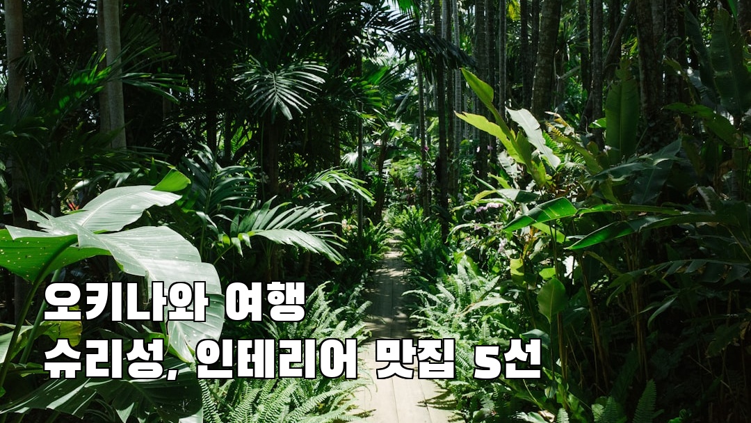 분위기 좋은 슈리성 여행안내