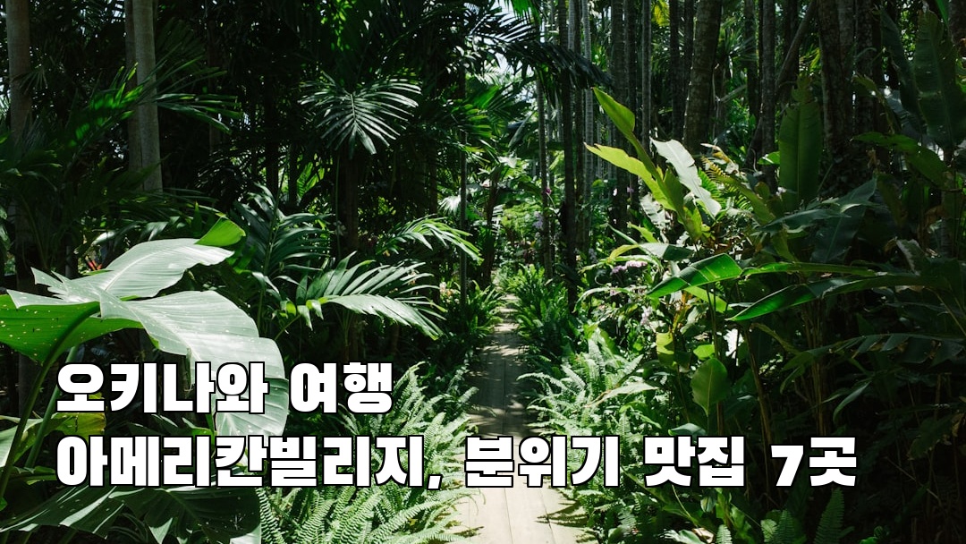 감성적인 아메리칸빌리지 가볼만한곳