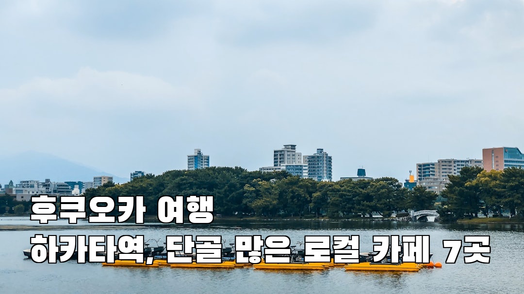 핫플 느낌의 하카타역 소개자료